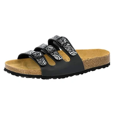 Imagen de Lico Bioline Flower, Mules Mujer, Schwarz Silber, 41 EU