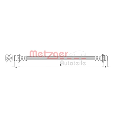 Imagen de METZGER 4110531 Latiguillos de Freno 365 SUZUKI: Jimny SUV