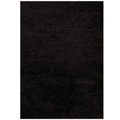 Imagen de Fellowes Portadas para encuadernar de cartón símil piel Delta Cuero, extra rígido, 250 micras, 100% reciclables, formato A3, con certificación FSC, pack 100, color negro