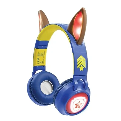 Imagen de LEXIBOOK, Paw Patrol, Auriculares 2 en 1 inalámbricos y con Cable Orejas de persecución, Sonido Limitado a 85 dB, Efectos luz, Plegable, Ajustable, Recargable, Azul, HPBT015PA