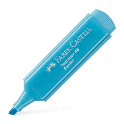 Imagen de Faber Castell 154657 Caja con 10 Marcadores Fluorescentes Tonos Pastel Textliner 46 Azul