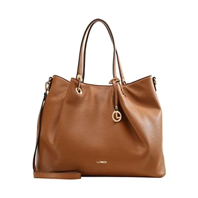 Imagen de L.CREDI Ebony Bolso shopping, Mujer, Talla: One Size, Cognac