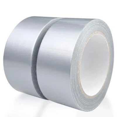 Imagen de WinGluge 2 Piezas Cinta Americana Plata, de Reparación 27m x 48mm, Multiusos Super, adhesiva Resistente, Sellado para Reparar, Agrupar, Fijar, Reforzar y Sellar