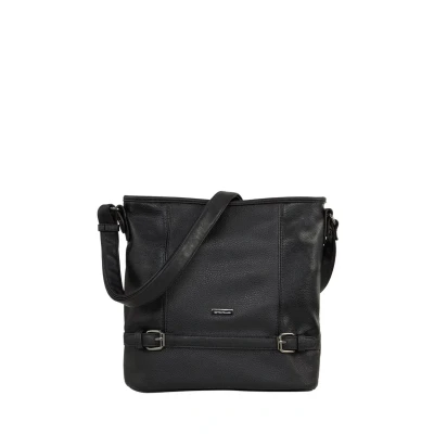 Imagen de Tom Tailor Acc Juna, Bolso Bandolera para Mujer, Negro (Schwarz), 30x28x10 cm (B x H T)