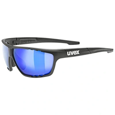 Imagen de uvex sportstyle 706, gafas deportivas unisex, de espejo, campo visión antivaho, black matt/blue, one size