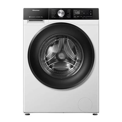 Imagen de Lavadora carga frontal Hisense WF3S9043BW3, 9 Kg, 1400 rpm, 14 programas, WiFi&amp;Bluetooth, Clase A 30%, Blanco