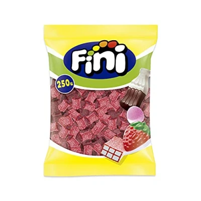 Imagen de Fini Taco Torcida Rellena Fresa Pica Regaliz Bolsa 250 Uds