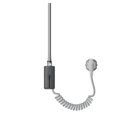 Imagen de Luxebath Elemento Calefactor Eléctrico 1200W de Acero Inoxiable Antracita para Radiadores, con Termostato, Control Temperatura, Temporizador, Funcionamiento Táctil Calentador Inmersión Enchufe