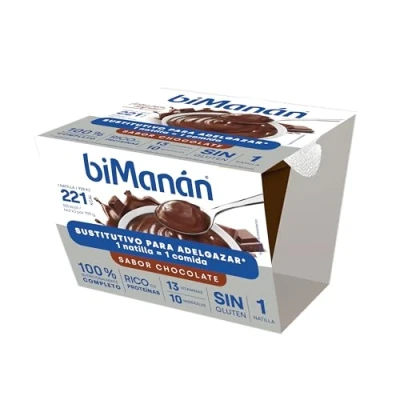 Imagen de biManán beSLIM Copa de Chocolate, Crema Sustitutiva Comidas, Baja en Calorías, Ayudan a Controlar el Peso, con Proteínas, Vitaminas y Minerales, Sin Gluten 210 g