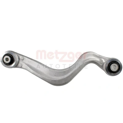 Imagen de METZGER 58151703 Barra oscilante, suspensión de ruedas con apoyo caucho Eje trasero izquierda, arriba Brazo oscilante transversal Aluminio