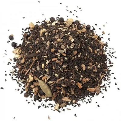 Imagen de Aromas de Té Chai Negro Formato 100 g Propiedades Estimulantes Ligero Toque Picante Contiene Canela, Anís, Jengibre, Clavo, Pimienta Negra, Achicoria y Semillas Cardamomo