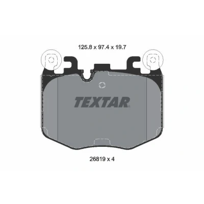Imagen de TEXTAR 2681901 Juego de pastillas freno preparado para indicador desgaste