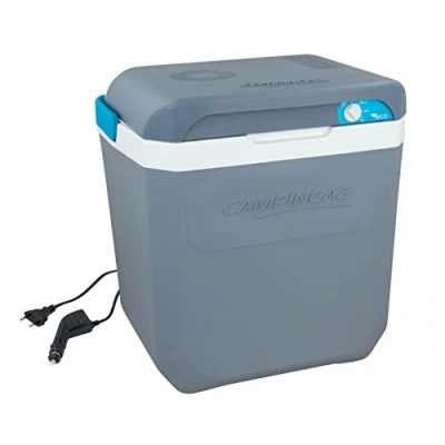 Imagen de Campingaz Powerbox Plus 28L, eléctrica, conexión de 12 V, espacio para 8 botellas 1,5 L, nevera caja térmica coche y acampada, con monitor batería, 24 litros