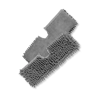 Imagen de CLEANmaxx Paños de repuesto microfibra, para mopa con función reversible, ideal laminados, parqué, azulejos, incluso superficies delicadas, lavable a máquina 40 C, juego 2 unidades,