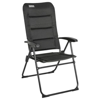 Imagen de HOMECALL 3D Mesh Cover Recliner with Adjustable 5 Position Armrest Garden Chair Aluminium Caravan Folding