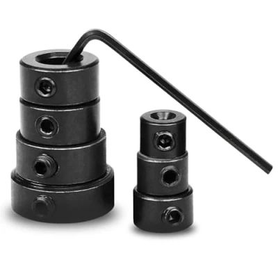 Imagen de Juego de brocas 8 piezas Profundidad perforación Collares Posicionador anillos más llave hexagonal, 3 mm, 4 5 6 10 12 mm