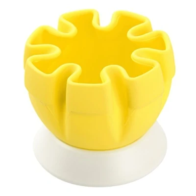 Imagen de Fackelmann exprimidor Cítricos con Soporte 6x5,3cm, manual en Silicona y Polipropileno (color: amarillo blanco), cantidad: 1