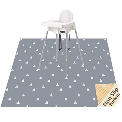 Imagen de Womumon Alfombrilla impermeable antideslizante para silla alta, sillas altas, manualidades, tapete lavable alta