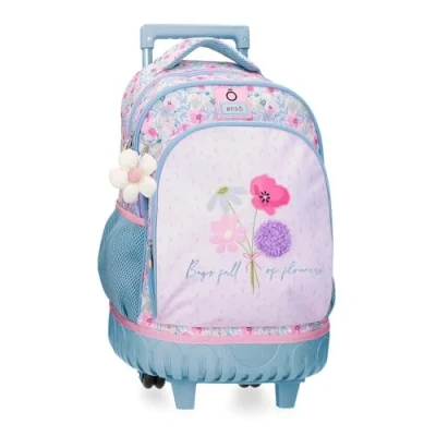 Imagen de Enso Full of Flowers Mochila 2 Ruedas Rosa 33x44x21 cms Poliéster