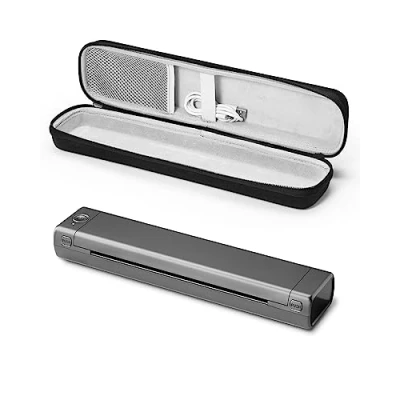 Imagen de Phomemo M08F Impresora Térmica Portátil, Móvil Compatible con Papel Térmico A4, de Viaje Inalámbrica Bluetooth para Oficina, Hogar, 1 Custodia per il Trasporto