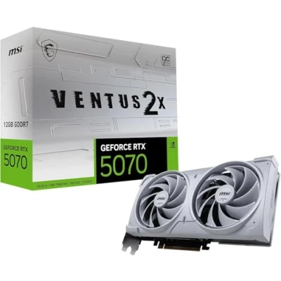 Imagen de MSI GeForce RTX 5070 12G Ventus 2X OC White