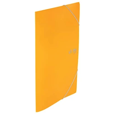 Imagen de VON Leitz 30070015 carpeta A4 con goma elástica, plástico polipropileno, capacidad para 150 hojas, 3 solapas, banda estampado Modern Von, ligera escuela y
