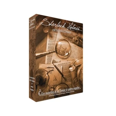 Imagen de Sherlock Holmes Detective Consejo: Los asesinatos de la Tamise y Otras investigaciones, Multicolor, 180 Stück (1er Pack) (Asmodee SCSHDC01FR)