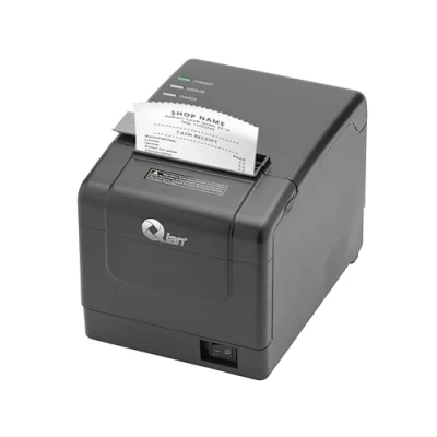 Imagen de Qian Anjet80 80mm Impresora Térmica de Recibos TPV POS Corte Automático ESC/POS Velocidad 160 mm/s Driver Windows, iOS, Android, Linux Conexión WiFi, Bluetooth, USB, Ethernet (Negro)