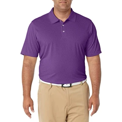 Imagen de Amazon Essentials Polo de Golf Secado Rápido Ajuste Normal Hombre, Morado Mezcla, S