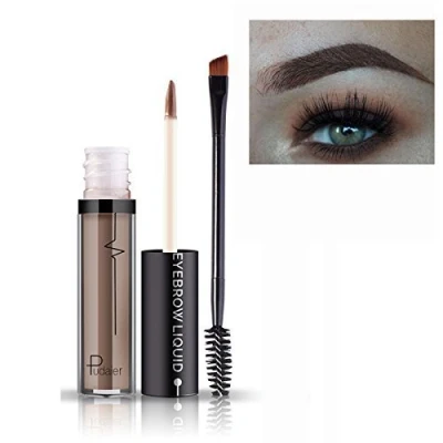 Imagen de Maquillaje líquido para cejas con cepillo, pigmentos duraderos, resistente al agua y de calidad profesional