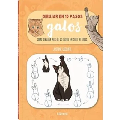 Imagen de DIBUJAR EN 10 PASOS GATOS : Cómo Más De 50 SOLO Pasos: COMO 75