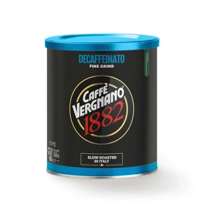 Imagen de Caffé Vergnano 1882 Lata Café 100% Arábica Molido Descafeinado 1 x 250 gramos
