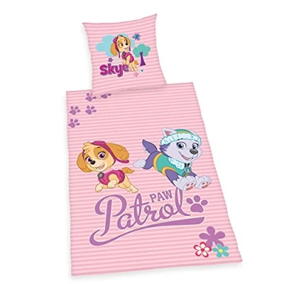 Imagen de Herding Paw Patrol Juego de Ropa Cama, Rosa, 80 x cm, 135 200 cm