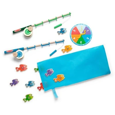 Imagen de Melissa &amp; Doug Juego magnético atrapar y Contar, de Pesca, Juguete Madera para Regalo niños niñas 3 4 5 6 7 años