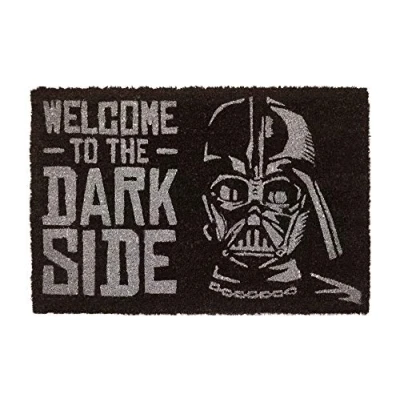 Imagen de Felpudo Star Wars Welcome to the dark side entrada casa antideslizante 40 x 60 cm Alfombra exterior wars, Fabricado en fibra de coco Productos con licencia oficial