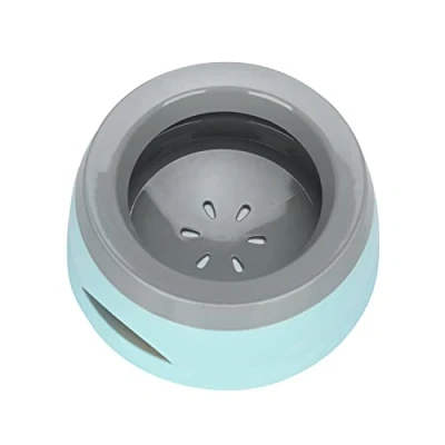 Imagen de TOWEAR Cuenco Flotante para Mascotas, antidesbordamiento, antiasfixia, no derrame, Perro, Gato, Cachorro, Animal (Azul)