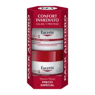 Imagen de Eucerin pack crema ph5 calma y protege 2x75ml