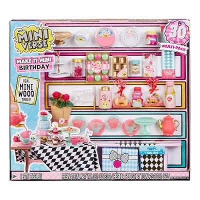 Imagen de MGA&#039;s Miniverse Make It Mini Birthday Multipack Coleccionables, DIY, Manualidades, Juegos de Resina, Réplicas, Regalos Fiesta, Piñata, para Coleccionistas y Niños +8 años, NO Comestible