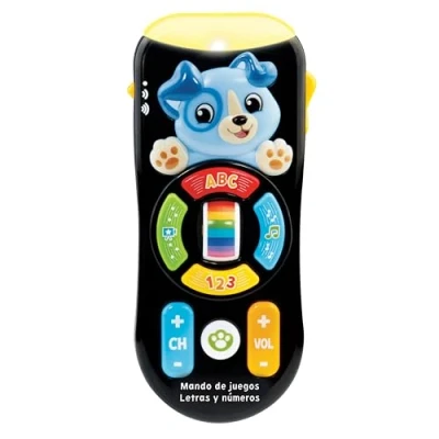 Imagen de VTech Mando de juegos Letras y números, a distancia que cambia color, Juguete para bebés musical educativo, Efectos luz, Regalo +6 meses, Contenido en español