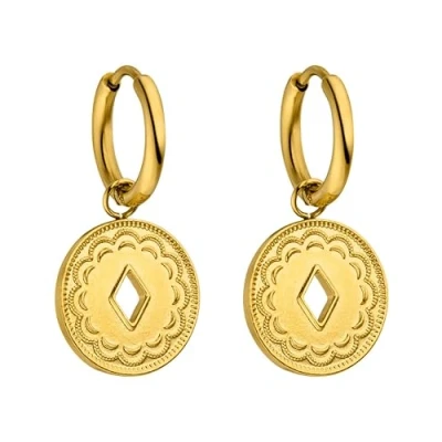 Imagen de PURELEI® Lolani Pendientes de mujer Acero inoxidable duradero, resistentes al agua, 1,4 cm diámetro, joyería moda para tu look individual,