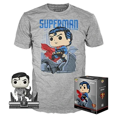 Imagen de Set Pop Figure &amp; tee DC Comics Jim Lee Superman Exclusive (Medium)