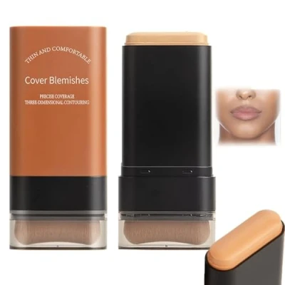 Imagen de 2025 Base de Maquillaje Ligera E Hidratante Coreana con Brocha Incorporada, En Barra Borrador Impecable, Cobertura Total Resistente Al Agua (05)