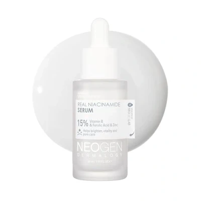 Imagen de DERMALOGY by NEOGENLAB Real Niacinamide 15% Serum (30 ml / 1.01 Fl Oz) Iluminador, manchas oscuras y cuidado de los poros, suero vegano con niacinamida, ácido ferúlico zinc
