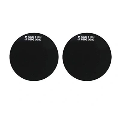 Imagen de Aulektro 1 par de gafas protectoras redondas con cristal 50 mm diámetro tintado, nivel protección DIN 11.