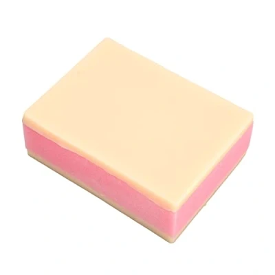 Imagen de Modelo de Entrenamiento Sutura, Almohadilla Sutura Piel Silicona Duradera, Práctica Repuesto para Kit 2 Capas Silicona, Prá