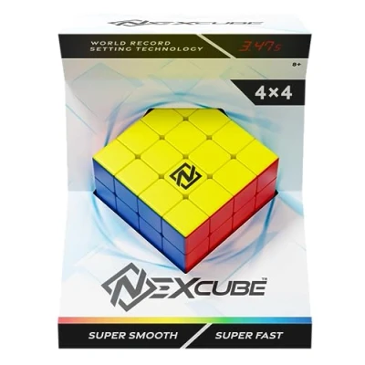 Imagen de Nexcube 4x4, Cubo para Speedcuber, máxima Velocidad, sin Adhesivos con reposicionamiento preciso y Doble Sistema de Ajuste Multicolor