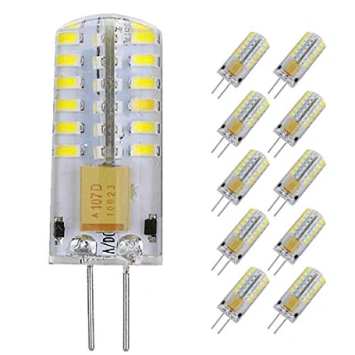 Imagen de Pocketman Paquete de 10 3 Watt AC/DC 12V G4 Bombillas LED Equivalente a la lámpara halógena 30W, 6000k Luz fría