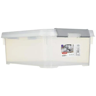 Imagen de Curver 227908 Handy Box Plus Tapa con clip de plástico transparente 29 x 19 11 cm, 4 L