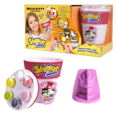Imagen de Shaker Maker, Polvo Creación de Personajes, Actividad artística y Manual, Modelo Hello Kitty, para niños a Partir 5 años, HKH00, Multicolor (GIOCHI PREZIOSI