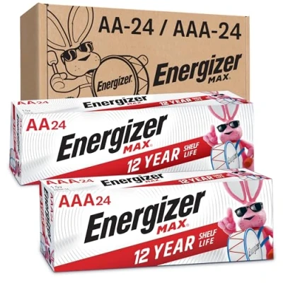 Imagen de Energizer Paquete Combinado de Pilas AA y AAA, 24 AAA (48 Cuentas)